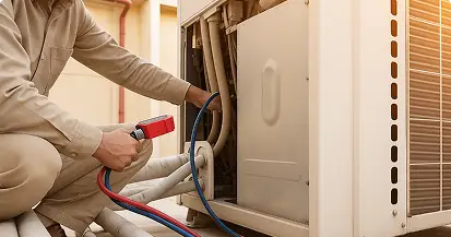 Serviço de reparo de HVAC comercial