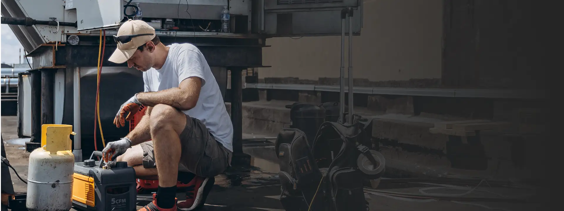 Reparo comercial de ar-condicionado