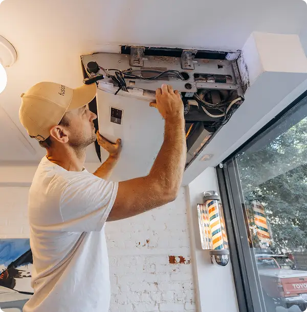 Instalação de serviço de HVAC