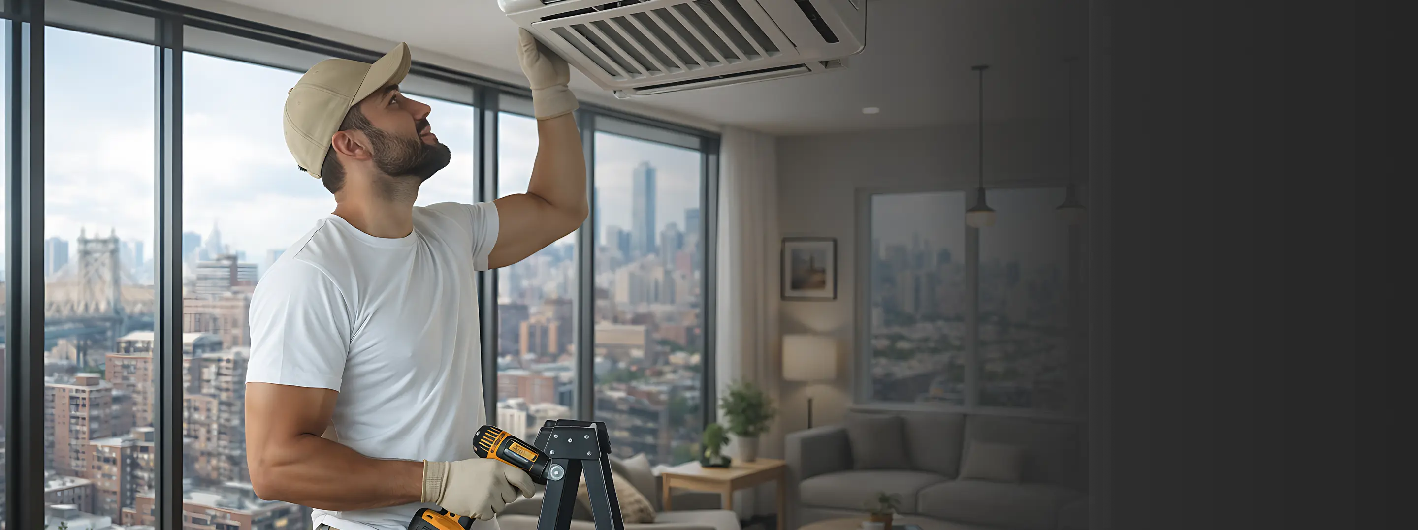 Instalação de mini split sem dutos