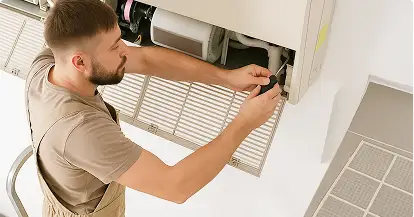 Serviço de reparo de HVAC residencial