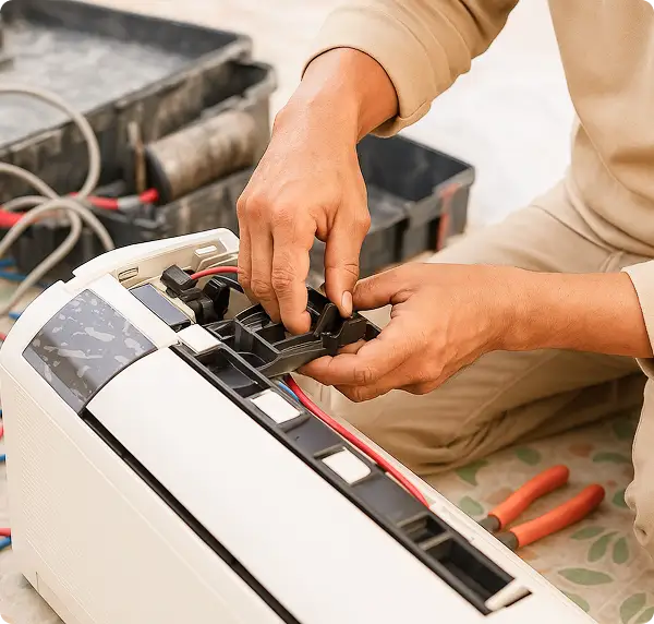 Instalação de mini split sem dutos