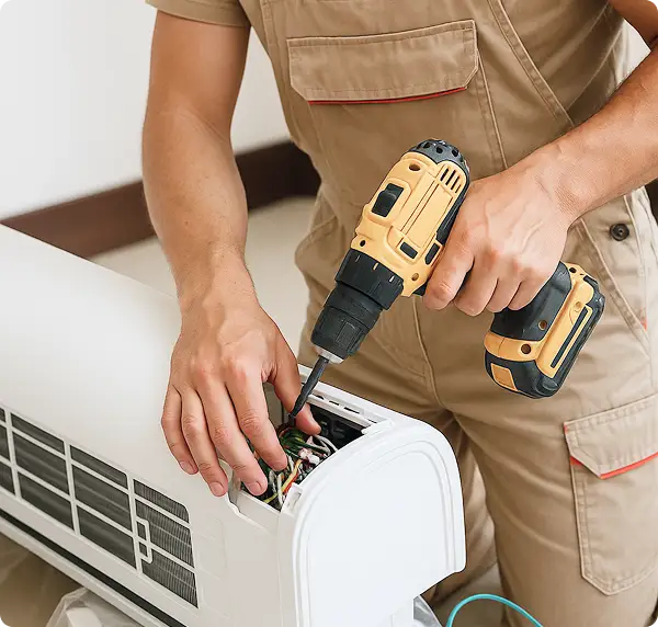 Instalação de ar-condicionado mini split sem dutos